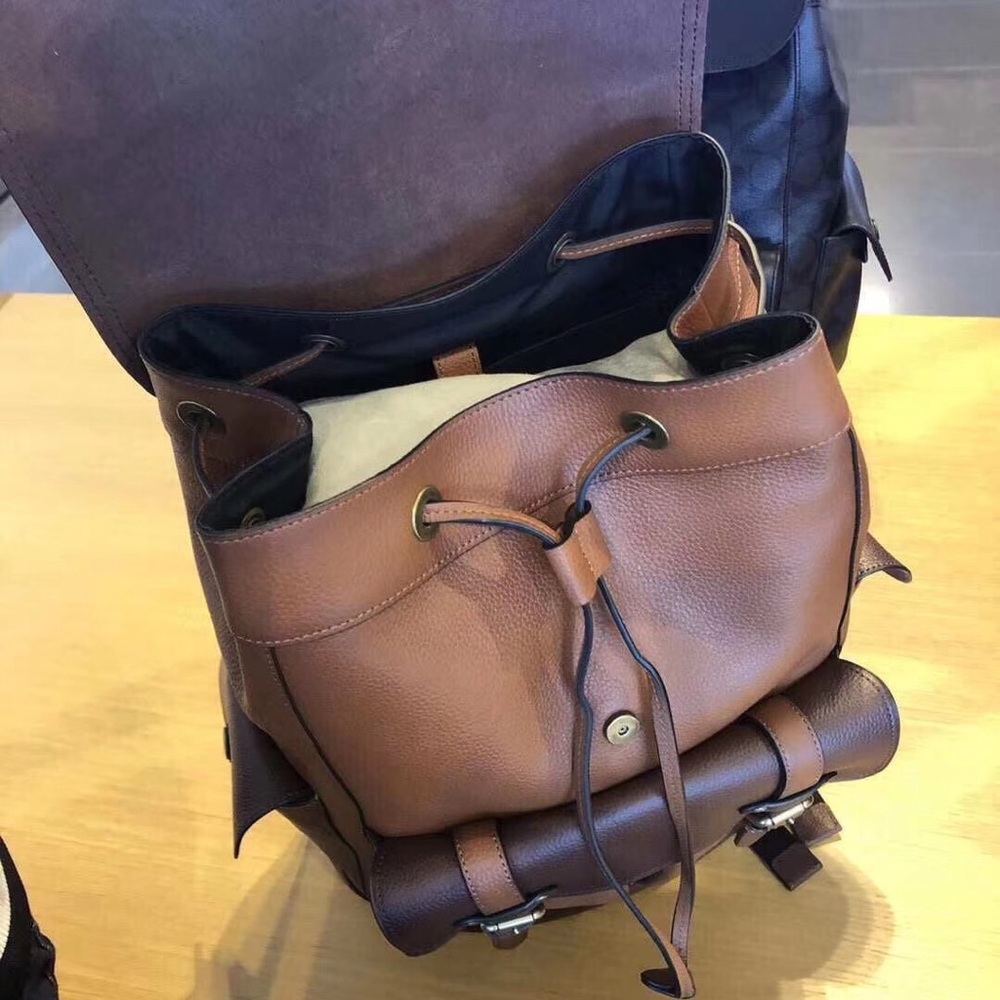 Coach Hudson Backpack In Colorblock Dark Brown - Picture 6 of 7